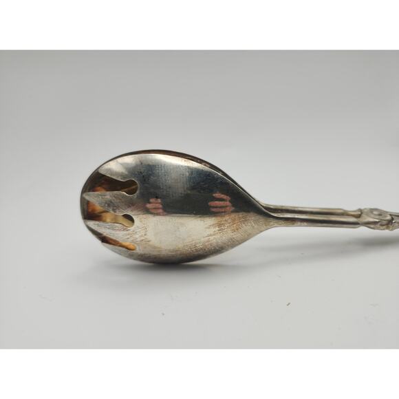 Vintage E.P ZINC Silver Plate Italy Scissor Salad Pastry Bread Serving Tongs 10” - Picture 5 of 8